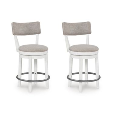 Robbinsdale 37 Inch Counter Height Barstool Set of 2 In Antique White