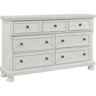 Robbinsdale Antique 7 Drawer White Dresser
