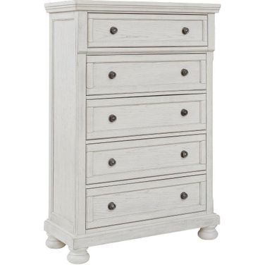 Robbinsdale Antique White Five Drawer Chest