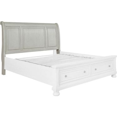 Robbinsdale Antique White King/California King Sleigh Headboard Only