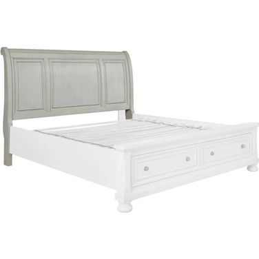 Robbinsdale Antique White Queen Sleigh Headboard Only