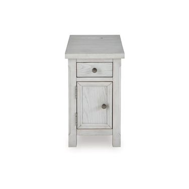 Robbinsdale Chairside End Table In Antique White