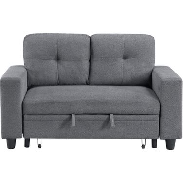 Robinson Loveseat with Pull-out Bed and Charging Ports In Gray