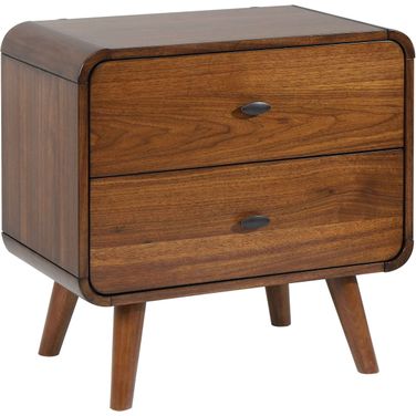 Robyn 2-drawer Nightstand Dark Walnut
