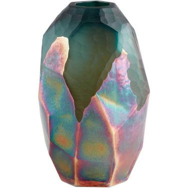 Roca Verde Green And Gold Small Vase