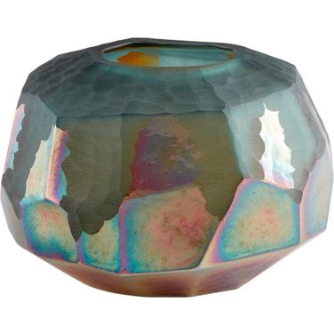 Roca Verde Green And Gold Vase