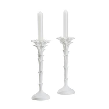 Roche Candlestick (Pr) In White and Cream