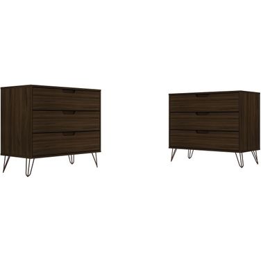 Rockefeller Dresser - Set of 2 in Brown