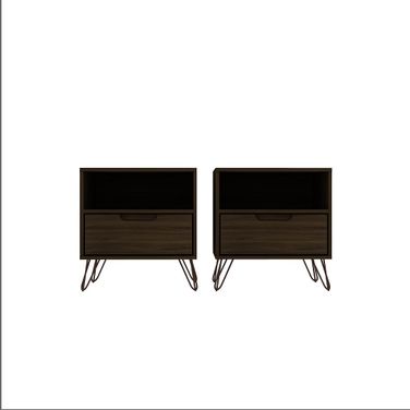 Rockefeller Nightstand 1.0 - Set of 2 in Brown