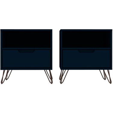 Rockefeller Nightstand 1.0 - Set of 2 in Tatiana Midnight Blue