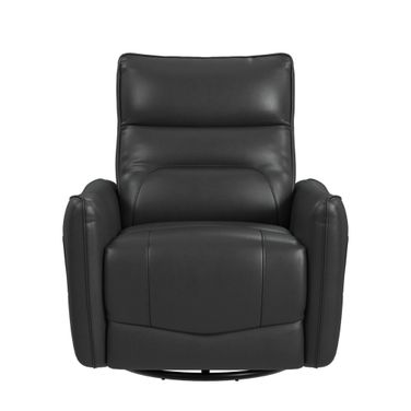 Rodger Power Recliner with Glider and Swivel In Black