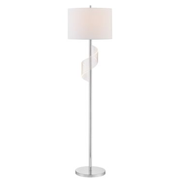 Roetta Floor Lamp In Brushed Nickel