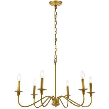 Rohan 30 Inch Chandelier In Brass
