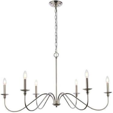 Rohan 42 Inch Chandelier In Polished Nickel