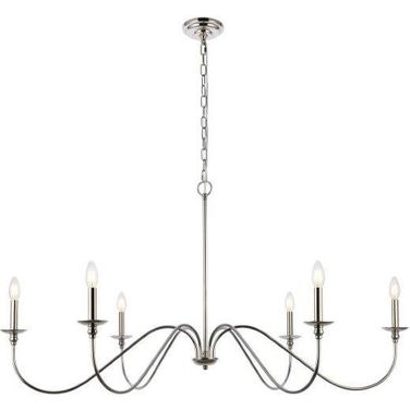 Rohan 48 Inch Chandelier In Polished Nickel
