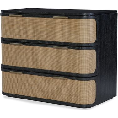Rohan Three Drawer Chest In Black