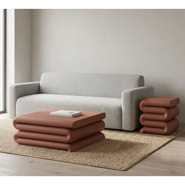 Roland Occasional Table Set In Terracotta