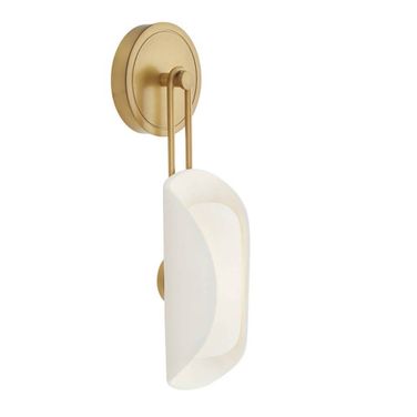Roll Sconce In Antique Brass