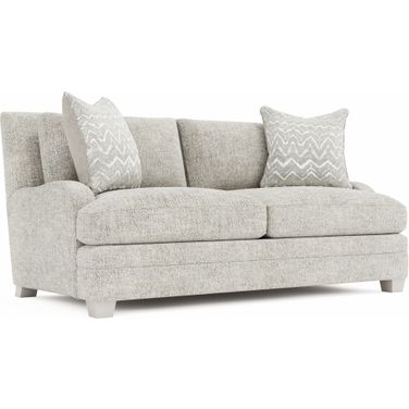 Rollins Fabric Loveseat In Beige and Tan