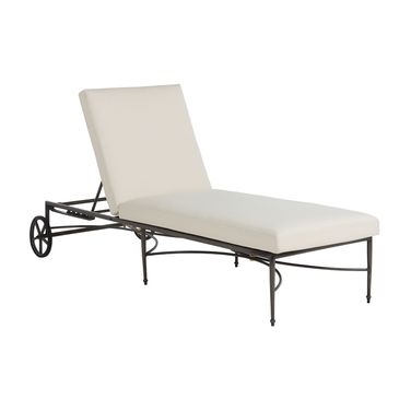 Roma Aluminum Chaise In Bali Pearl