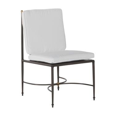 Roma Aluminum Side Chair In Bali Pearl