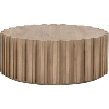 Bella Antique Roma Coffee Table In Smoke Gray Pine