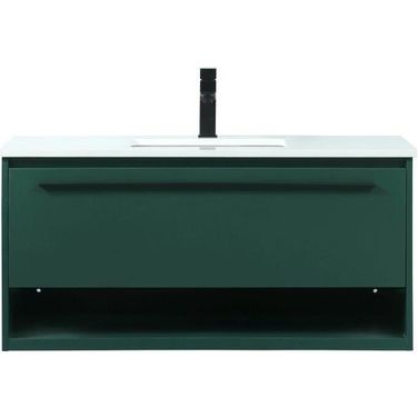 Roman 40 Inch Single Bathroom Vanity In Green