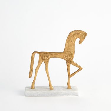 Roman Small Horse In Gold