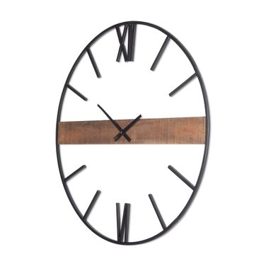 Roman Wall Clock In Black and Brown