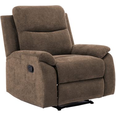 Ronald Faux Leather Reclining Chair In Brown