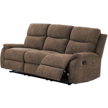 Ronald Faux Leather Sofa In Brown