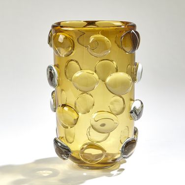 Rondelle Large Vase In Amber