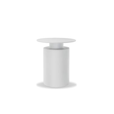 Rook End Table In Matte White