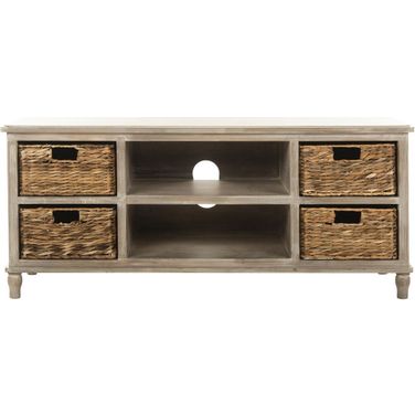 Rooney Vintage White Entertainment Unit