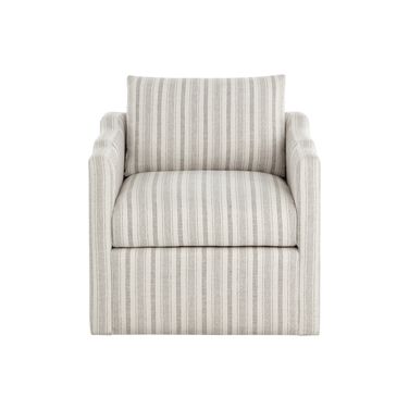 Roosevelt Swivel Lounge Chair In Gifford Script
