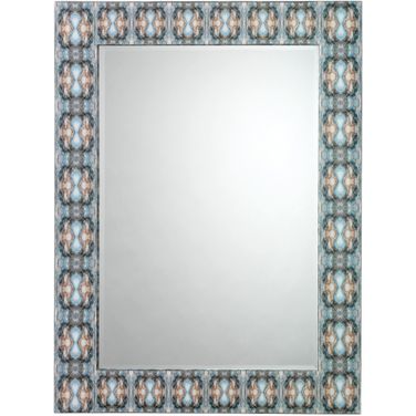 Rorschach Mirror in Indigo Blue Lacquer