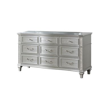 Rory Acacia Wood Dresser in Silver