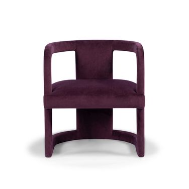 Rory Accent Chair In Plum