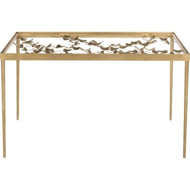 Rosalia Antique Gold Butterfly Desk