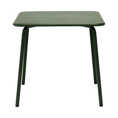 Rosco 32 Inch Outdoor Square Table In Dark Green