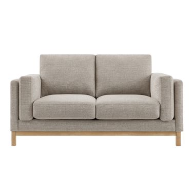 Roscoe 63 Inch Fabric Loveseat In Pewter