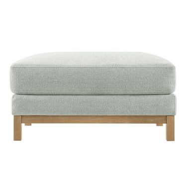 Roscoe Fabric Ottoman In Mist