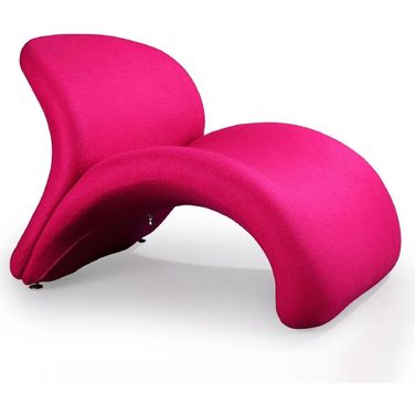 Rosebud Accent Chair in Fuchsia