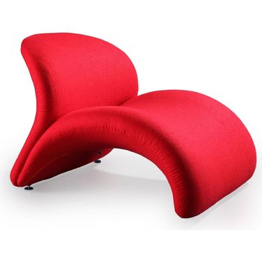 Rosebud Accent Chair in Red