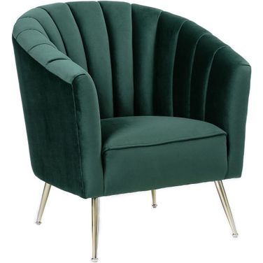 Rosemont Accent Chair in Green and Gold