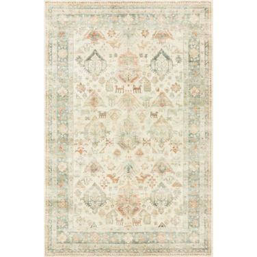 Rosette Beige/Multi 7'6" x 9'6" Rug