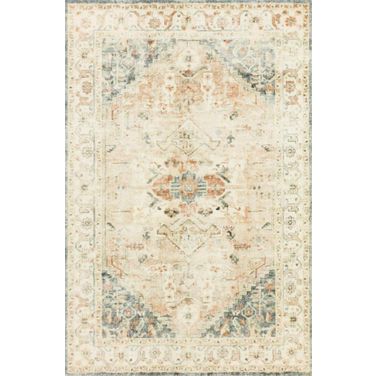 Loloi II Rosette Clay and Ivory 18" x 18" Sample Rug