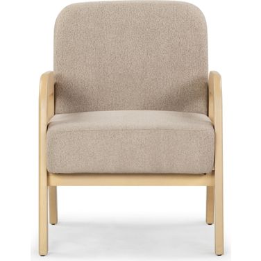 Roslina Boucle Accent Chair In Light Brown and Natural