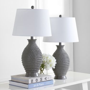 Rosten Gray Table Lamp Set of 2