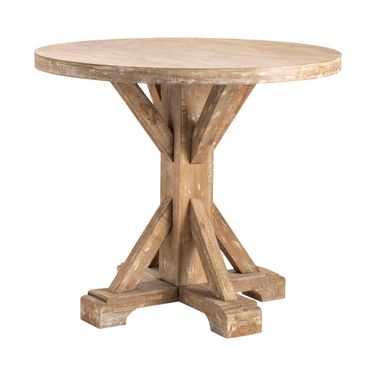 Round Accent/End Table In Brown